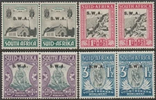 EDSROOM-21658 SW Africa B1-B4 LH 1935-6 Pairs Complete Voortrekker CV$63.50