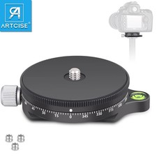 ARTCISE 360  CNC Aluminum Panoramic Panning Base Arca Swiss Tripod 10KG