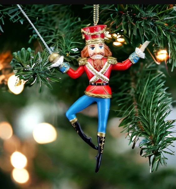 Gisela Graham Fairytale Collection Hanging Ornament – Nutcracker - New