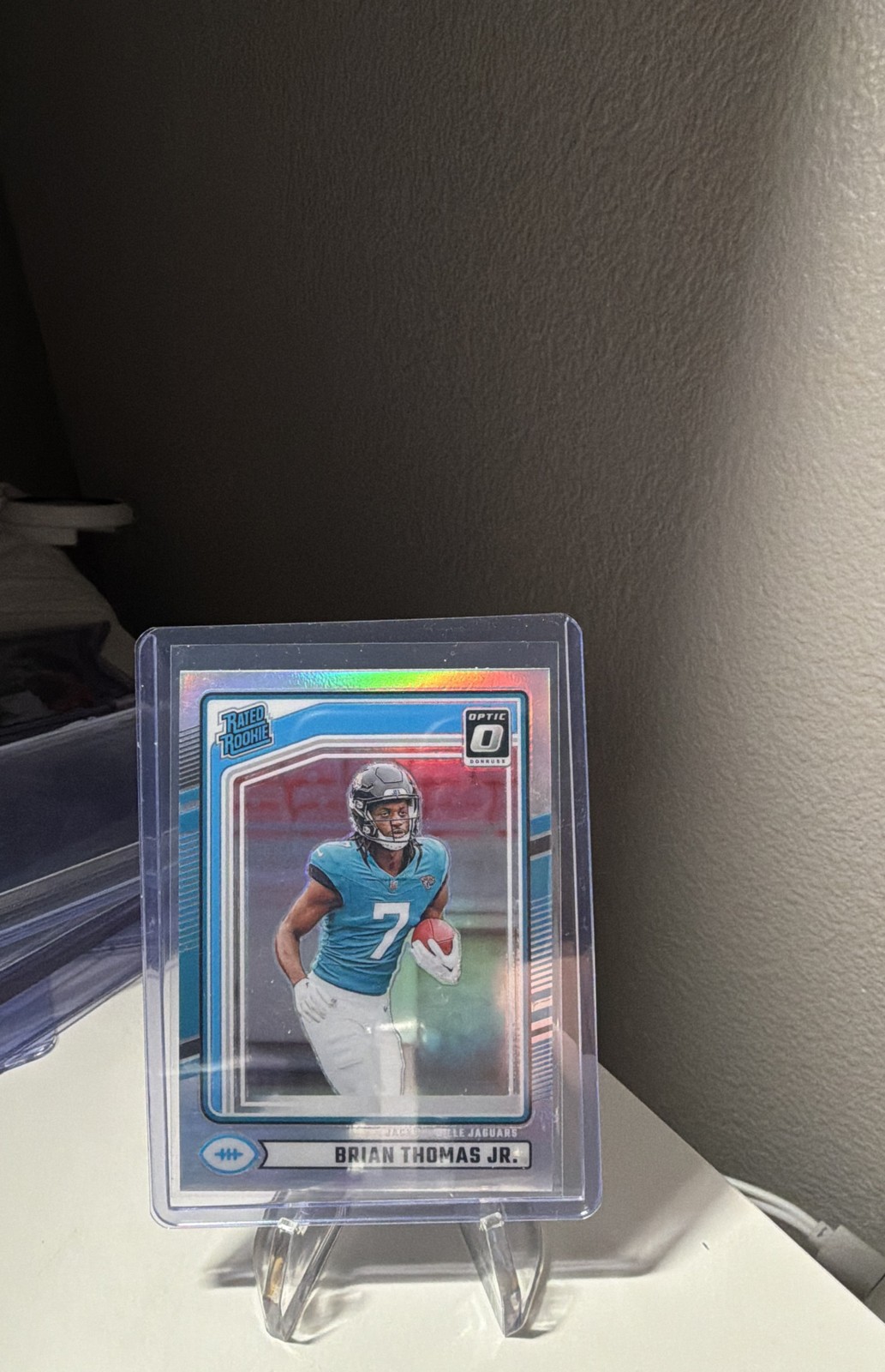 2024 Panini Donruss Rated Rookie Brian Thomas Jr. #313 Optic Preview Holo Prizm