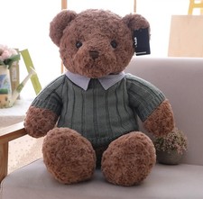 Green Teddy Bear Plush Toy 19" Stuffed Animal Toddler Doll Gift for Kids