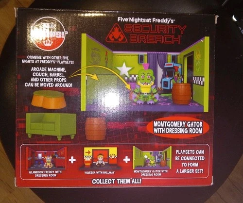2023 Funko Snaps!- Five Nights at Freddy's- MONTY GATOR w/ DRESSING ROOM Playset