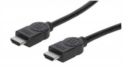 Manhattan HDMI Cable with Ethernet, 4K@30Hz (High Speed), 1.8m, Male to Male, Bl