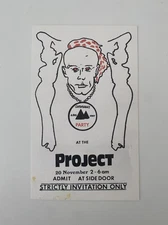 Balearic/Acid House AMNESIA PARTY INVITE at the PROJECT 20 November 1987