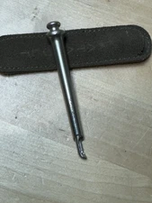 KATAPULT Bump Straw Metal with Protective Storage Case Silver Tone