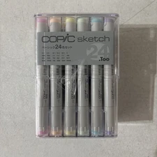 Genuine: Brand New Sealed .Too Copic Sketch Basic 24 Color Set