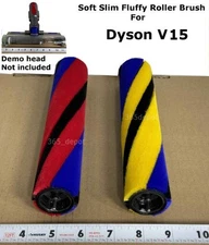 Laser Slim Fluffy Roller Brush Bar Part For Dyson Fluffy Optic Head V15 Vacuum
