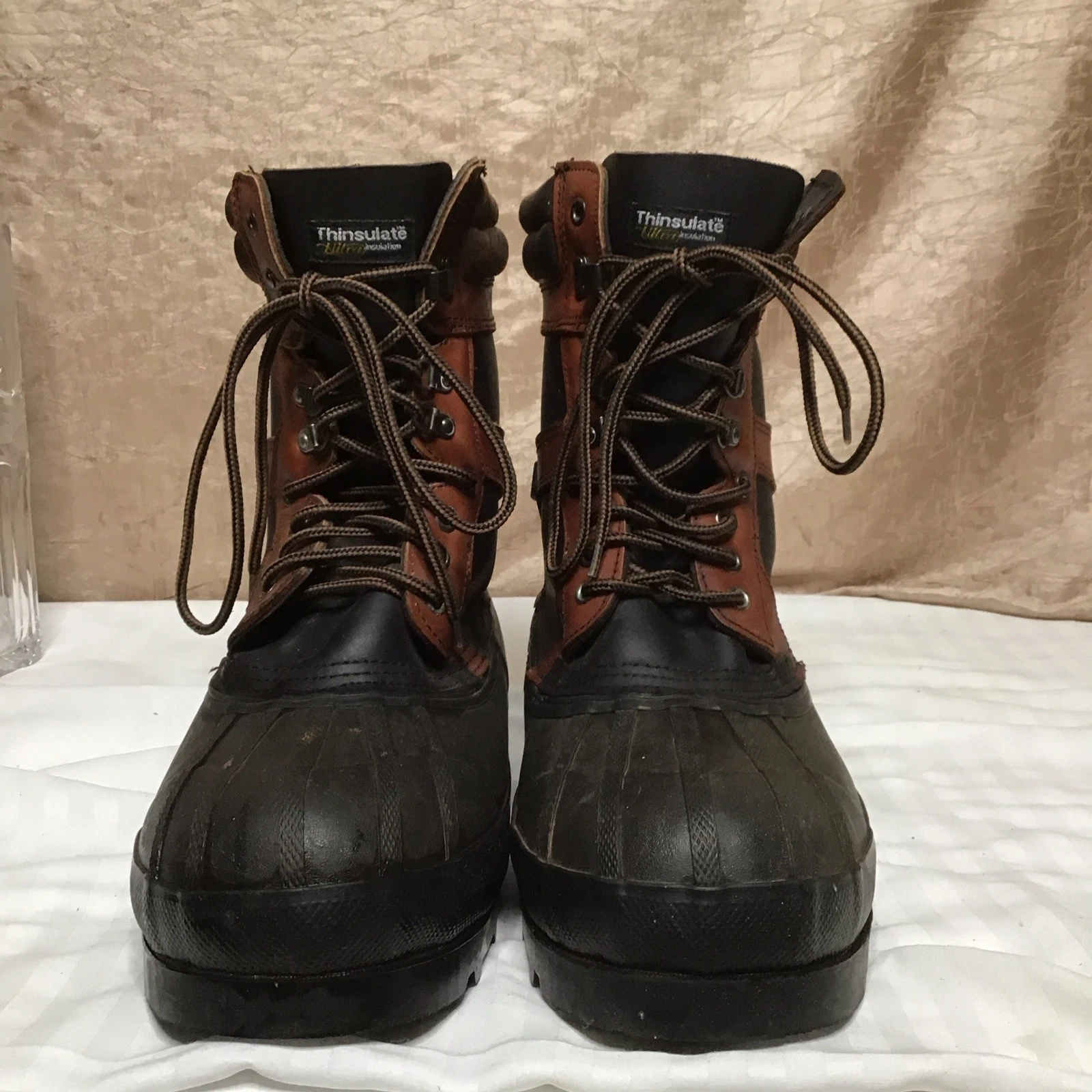 Vntg Rod & Gun Ultra Thinsulate Steel Shank Duck Snow Winter Boots 1695 Size 11