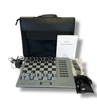 NOVAG Star Diamond 1004 Electronic Chess Computer w Manual Carrying Case TESTED