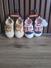 Lot Wonder Nation Teddy Bear Butterfly Kids Shoes Size 4 NWT