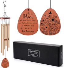 Wind Chimes for Mom Inspirational Birthday Gifts for Mama from Daughter Son Mean