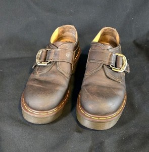 Vintage Dr. Martens 8314 UK 10, Men’s 11 Brown Y2K Monk Strap Platform Loafers Vintage Dr. Martens 8314 UK 10, Men main image 4