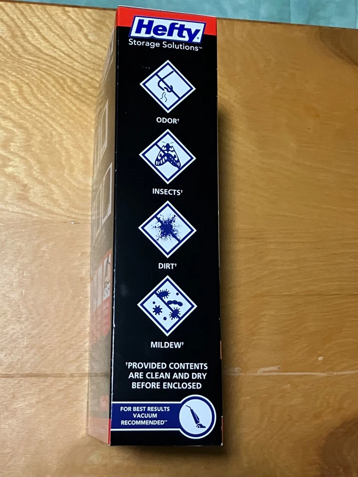 NEW Hefty Max Shrink-Pak Portable Closet & Garage Organizer Bags-Set of 2 Large - Image 2 of 4