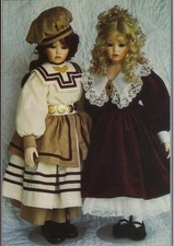 Doll clothes SEWING PATTERN fits 20 -21 "dress and hat outfit 1417