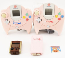 Sega Dreamcast Controller Sakura Wars Pink w/Visual Memory Pack Set Rare Japan