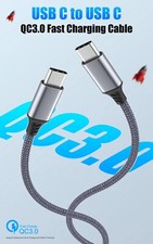 USB Type C Cable, Fast Charging/Data Transfer PD 60W Cable, 2M Long