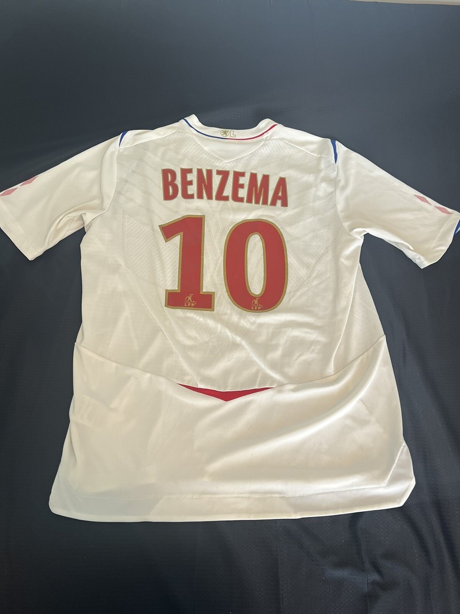 フランス　リヨン　10 ベンゼマ UMBRO 2008-09 ユニフォーム Karim Benzema Lyon Olympique Lyonnais Soccer Shirt Umbro