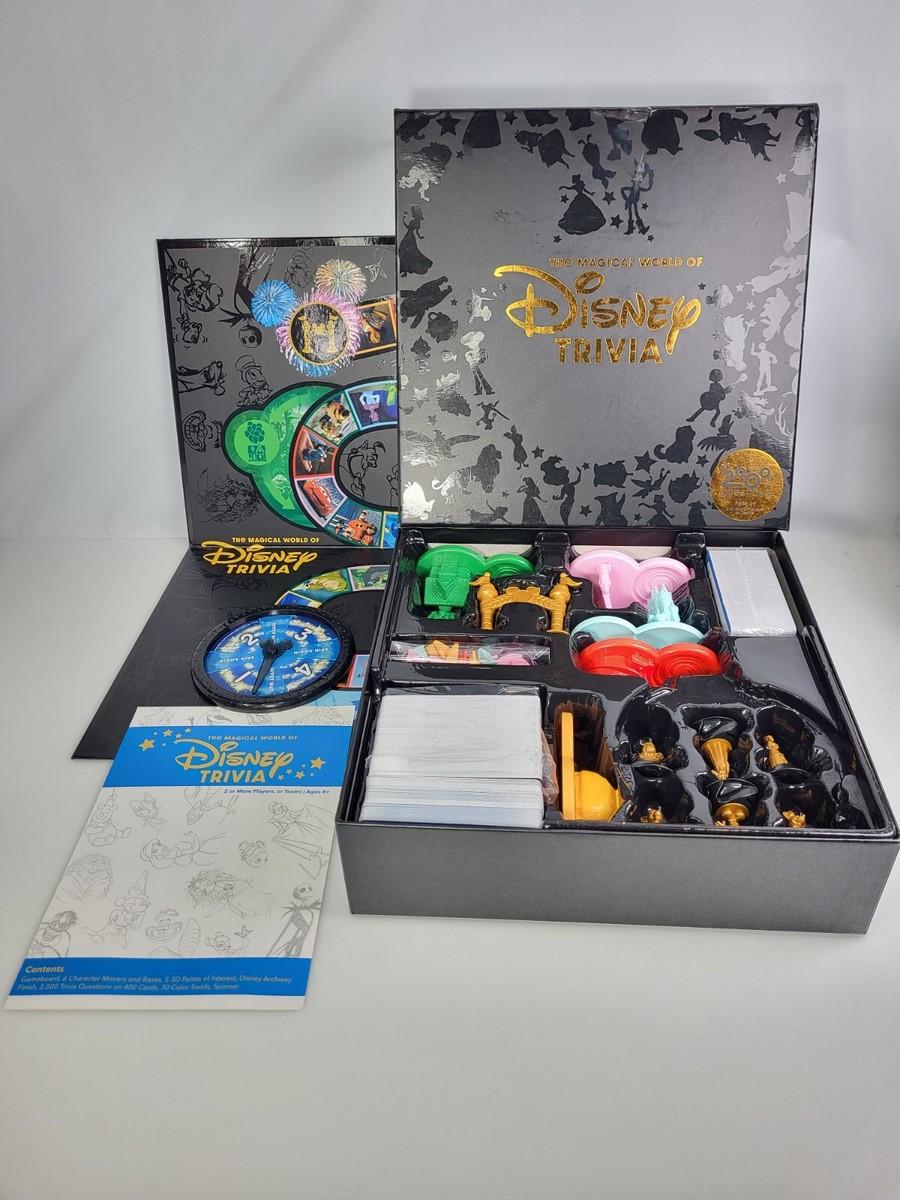 The Magical World of Disney Trivia Game Black Box Most Items Still