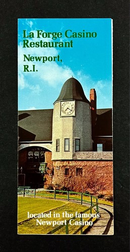 1970s Newport Rhode Island La Forge Casino Restaurant Vintage Travel Brochure