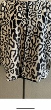 Lularoe Stella Elegant Jacket Soft Black And White Animal Print Large