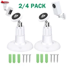 2/4pcs Universal Wall Mount Bracket for Security Camera with 1/4"Screw Connector