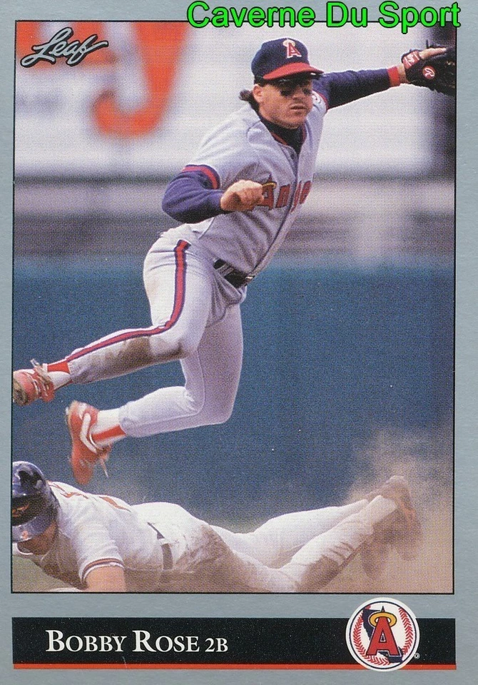 250 BOBBY ROSE CALIFORNIA ANGELS BASEBALL CARD LEAF 1992 - Photo 1/1