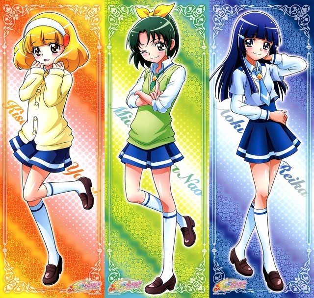 5 pcs poster Smile Precure Pretty Cure Glitter Force anime Emily April