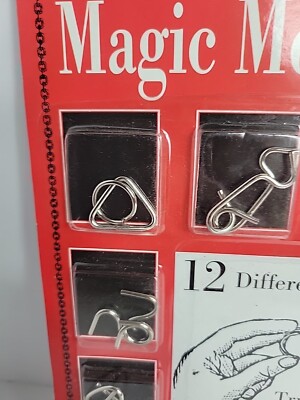 Accoutrements Magic Metal Puzzles 12 Different Puzzles Vintage