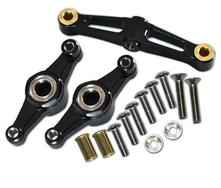 GPM RC 1:10 Aluminum Steering Assembly for TAMIYA TT02/TT02B/TT02T New - Image 2 of 4