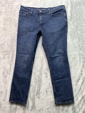 GoodFellow Mens Sz 38x30 Designer Blue Jeans Slim Fit Mid Rise Casual Guys Pants