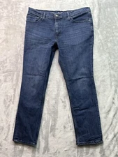 GoodFellow Mens Sz 38x30 Designer Blue Jeans Slim Fit Mid Rise Casual Guys Pants