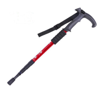 Hiking Trekking Pole Walking Stick Adjustable Alpenstock Anti