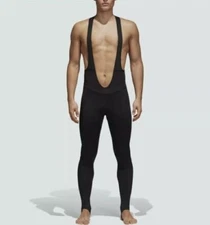 Adidas Men ADISTAR Belgements Winter Padded Cycling Bib Tights Black BS4715