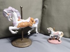 Vintage Carousel Horse with Miniature Horse
