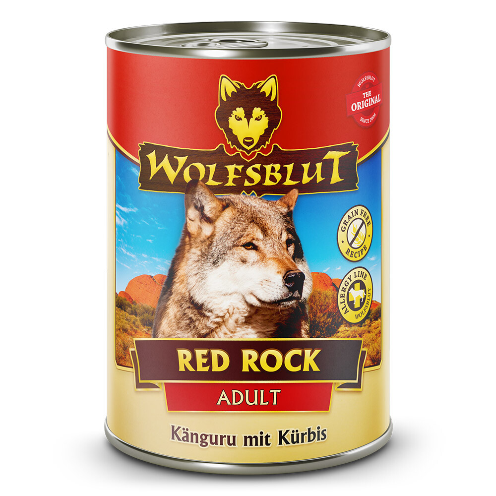 Wolfsblut - Adult - Red Rock - Känguru mit Kürbis - 6 x 395 g