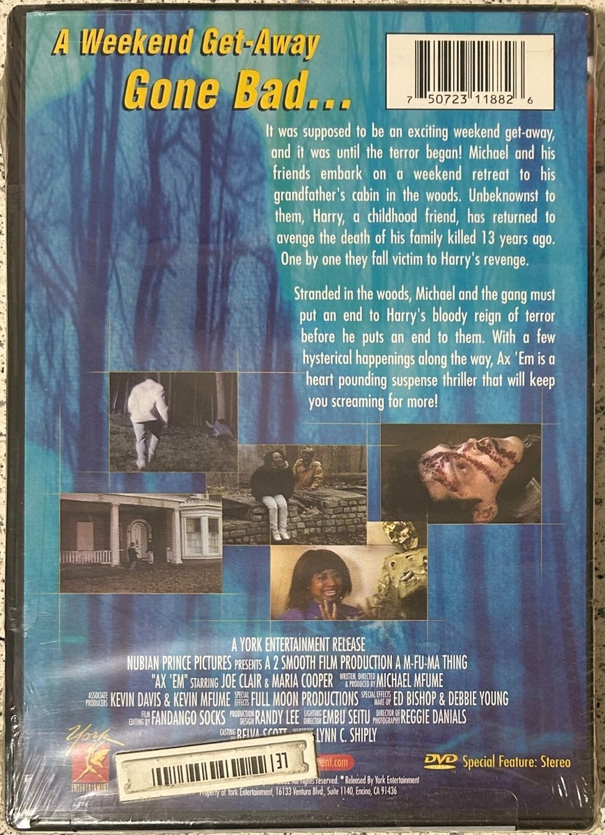 Ax 'Em Brand New Horror DVD Joe Clair Maria Cooper York