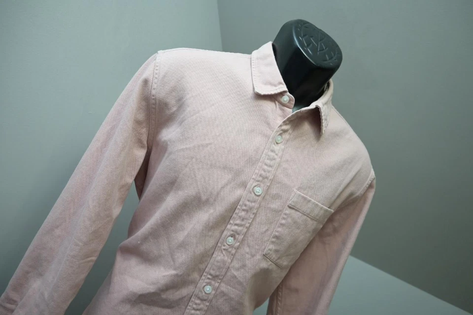 Camisa Topman Abotonada Resistente Campamento Informal Manga Larga Para Hombre Talla Mediana Foto 4 de 4