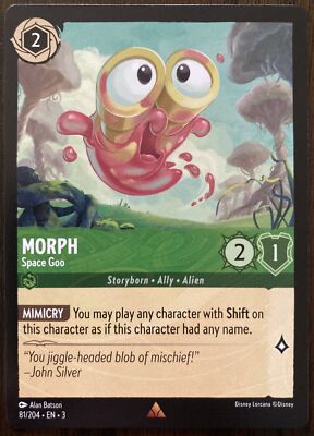 Disney Lorcana TCG Morph Space Goo 81/204  Rare Into The Inklands
