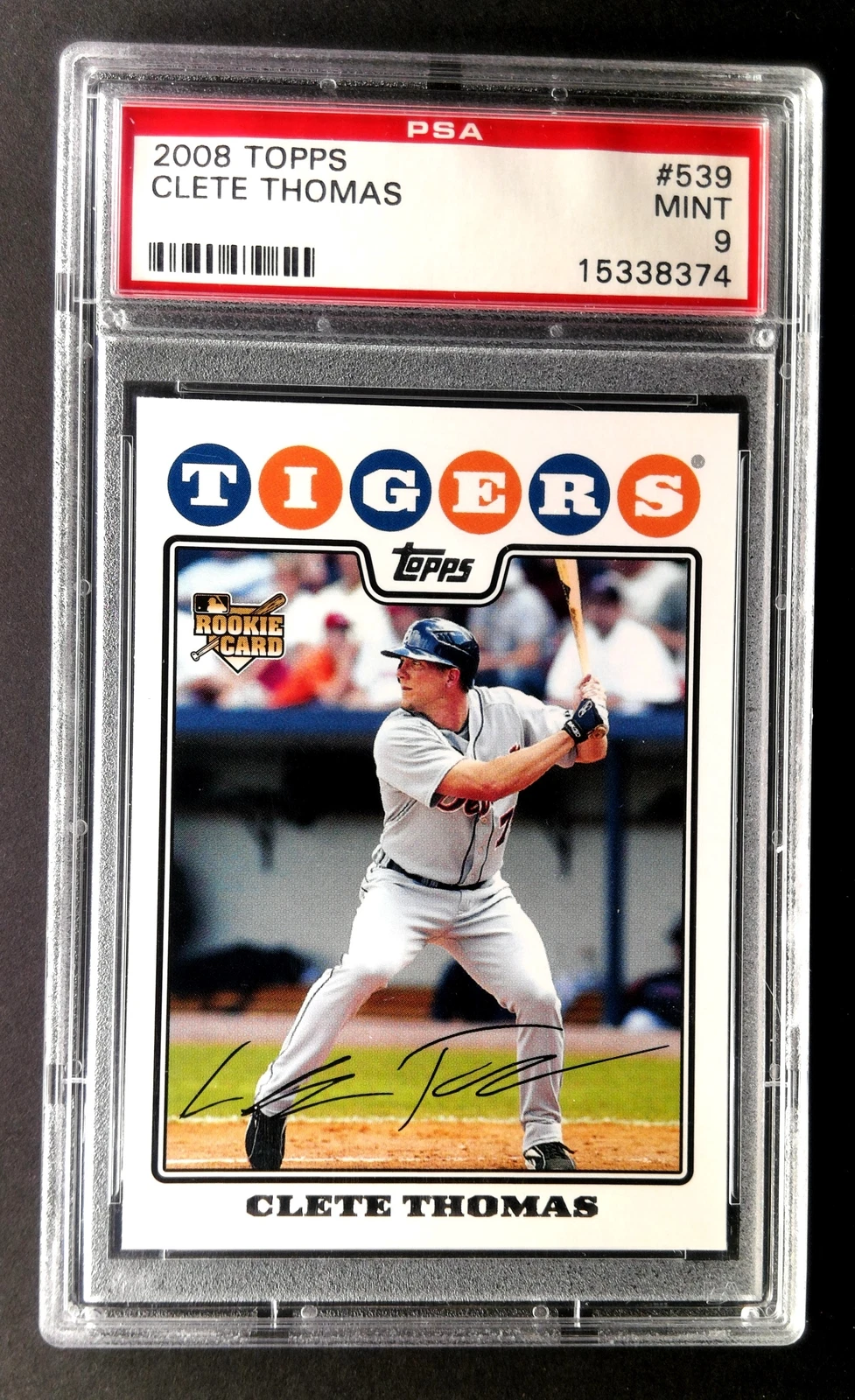 Clete Thomas trading card
