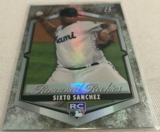2021 Bowman Platinum Baseball Sixto Sanchez Miami Marlins Renowned Rookies #RR-8