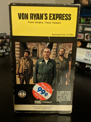 Von Ryan's Express VHS 1980 Magnetic Video Frank Sinatra *BUY 2 GET 1 FREE*