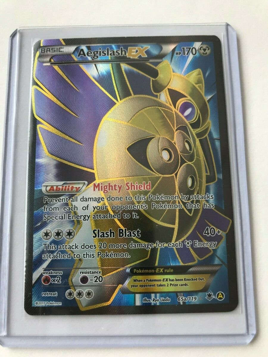 Mavin  AEGISLASH EX 65/119 Ultra Rare XY Phantom Forces Pokémon Card