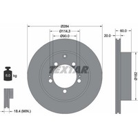 2X Textar 92134700 Bremsscheibe FüR Mitsubishi Space Wagon Lancer N9 W N8 W CJ