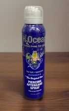 H2ocean Piercing Aftercare Spray Body Ear Oral Piercing 4 Oz  Sealed Exp 05/2028