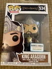 Lord Of The Rings Funko Pop King Aragorn Barnes And Noble Exclusive Vaulted
