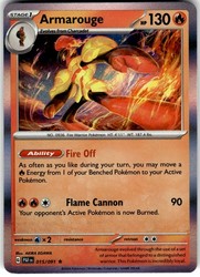 Armarouge Holo Rare SV: Paldean Fates 015/091