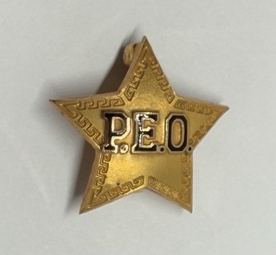 PEO Sisterhood Sorority 10k Gold 1.80 Grams 1973 Lapel Pin (P1)
