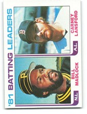1982 Topps #161 Bill Madlock/Carney Lansford EX Excellent