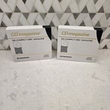 Lot Of 2 Pioneer PD-M40 PD 6 Disc Multi Play CD Player Cartridge Magazine