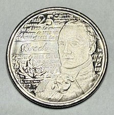 2012 Canadian Quarter Isaac Brock 25Cent Coin War of 1812. Uncirculated BU